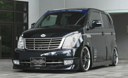 バタフライシステム ワゴンR MH23 フロントバンパースポイラー 交換タイプ 未塗装 黒死蝶 個人宅発送追金有