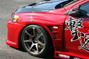 チャージスピード ランサーエボリューションX ランエボ CZ4A D-1 スタイル ベント フェンダー FRP 未塗装 CHARGE SPEED