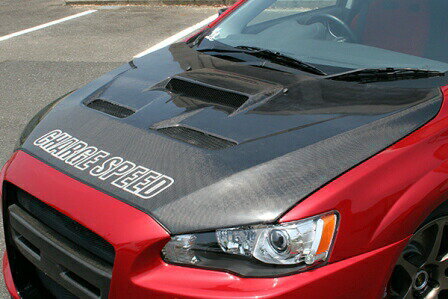 Rakuten - チャージスピード ランエボ ランサー CZ4A ボンネット タイプ2 FRP 未塗装 CHARGE SPEED 撃速CHARGE SPEED 撃速チャージスピード