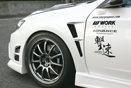 チャージスピード インプレッサ WRX GVB GVF D-1 スタイル ベント フェンダー FRP 未塗装 CHARGE SPEED BottomLine ボトムライン
