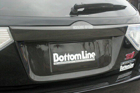チャージスピード インプレッサ WRX GRB GRF ライセンスプレートアッパーガーニッシュ タイプ2 カーボン 未塗装 CHARGE SPEED BottomLine ボトムライン