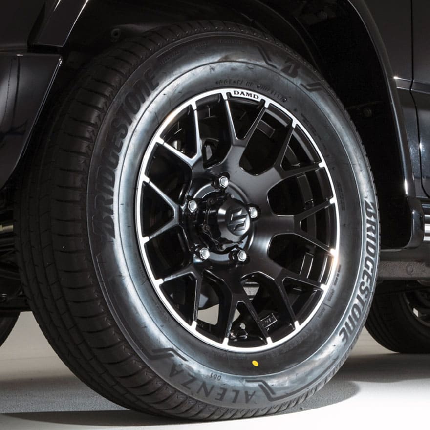 ダムド ジムニー シエラ JB74 ホイール 16インチ 6J -5 4本セット ブラック DAMD little G.