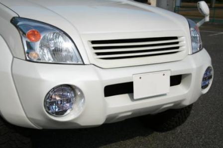 エルフォード ランドクルーザー プラド ランクルプラド 120系 フロントスポイラー フォグランプ付き仕..