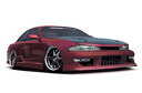 ファイナルコネクション シルビア S14 前期 エアロ3点キット TYPE2 FRP 未塗装/ゲルコート FINALKONNEXION FIRSTCONTACT ファーストコンタクト