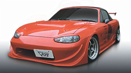 ガレージベリー ロードスター NB6C NB8C 前期 フロントバンパースポイラー Nゼロ FRP 未塗装 品番：4202 GARAGE VARY WINDING DANCER ウィングダンサー