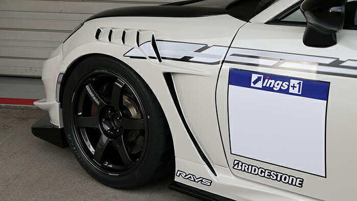 イングス GR86 ZN8 フロントワイド エアロ フェンダー FRP+CARBON 未塗装 00168-00438 ings N-SPEC エヌスペック