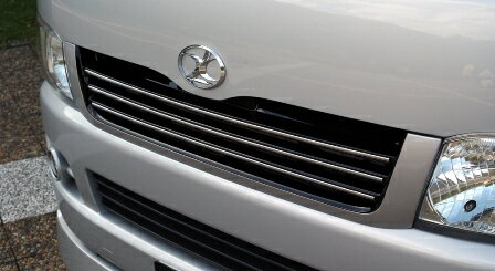 Front Grill - LXモード ハイエース 200系 1.2型 ブラックフロントグリル 塗装済 LX-MODE 配送先カーショップのみ