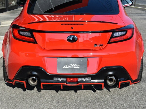 マック GR86 リアディフューザー 3P クラッシュカーボン クリアペイント済み mac M SPORTS エムスポーツ