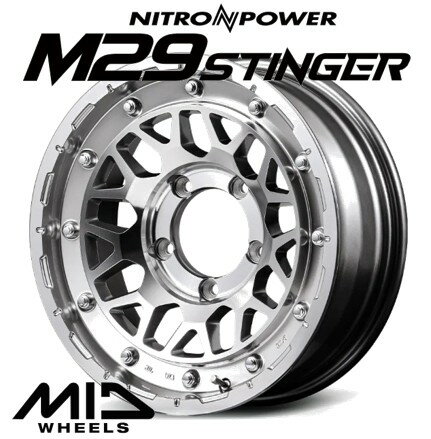 16インチ 5H139.7 5.5J+20 5穴 ナイトロパワー M29 スティンガー ホイール 1本 HSM MID NITRO POWER M29 STINGER
