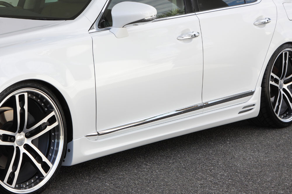 エムズスピード LS600h LS460 UVF45 USF40 後期 サイドスポイラー 未塗装 6521-2331 M'z SPEED Prussia..