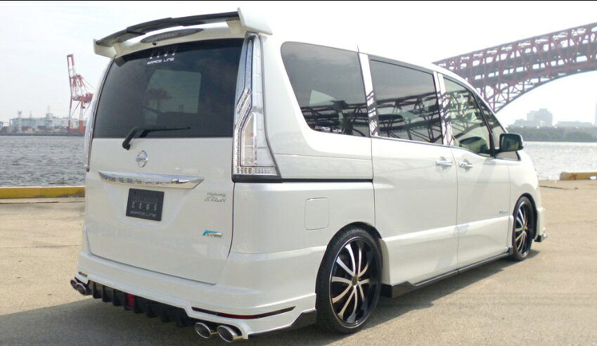 エムズスピード セレナ C26 後期 リアウィング ウイング 塗装済 M'z SPEED GRACE L...
