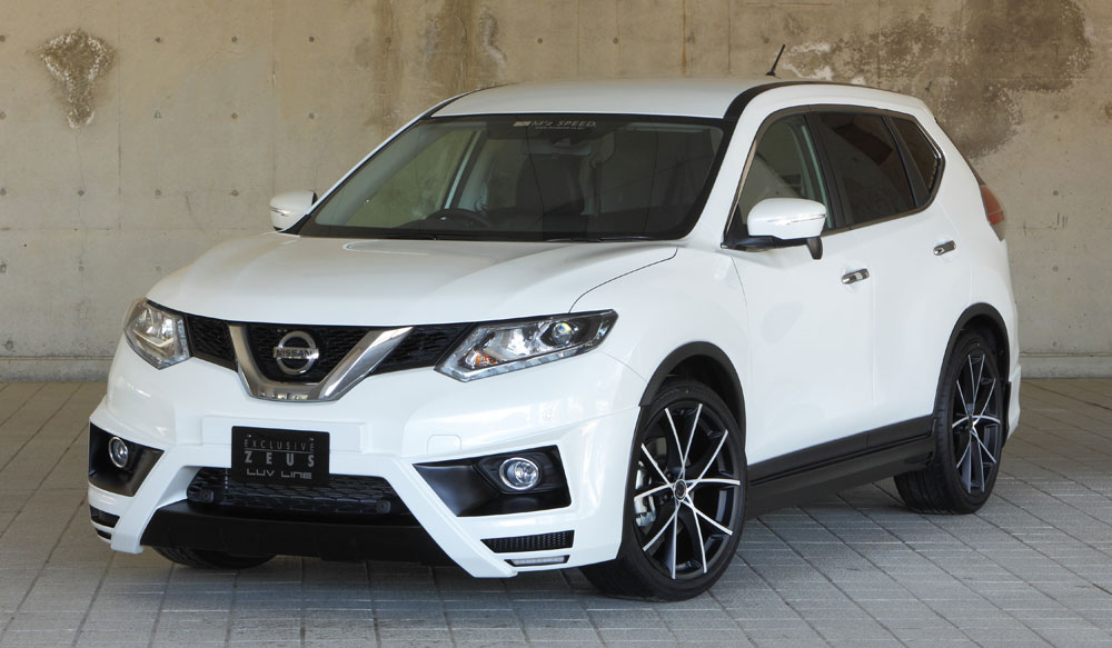 エムズスピード エクストレイル T32 3点セット+LEDデイライト 2色塗り分け塗装 2351-s001 M'z SPEED LU..