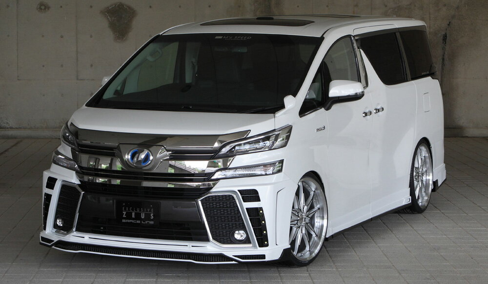 エムズスピード ヴェルファイア GGH・AGH・AYH30系 前期 4点セット 未塗装 3042-s001 M'z SPEED GRACE LINE グレースライン
