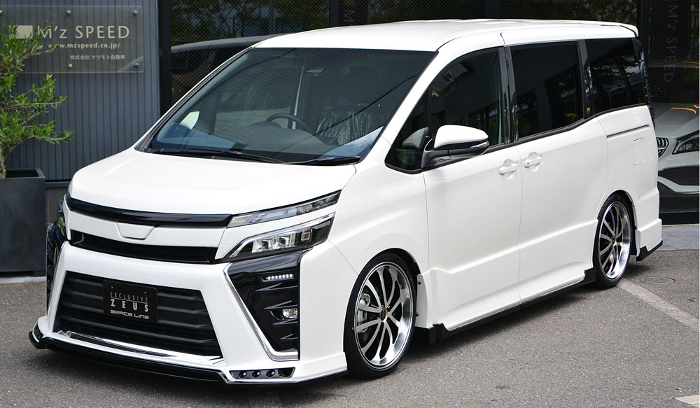 エムズスピード ヴォクシー ヴォクシーハイブリッド VOXY ZRR80W ZWR80W 後期 4点セット 塗り分け塗装 3053-s003-222 M'z SPEED GRACE LINE グレースライン