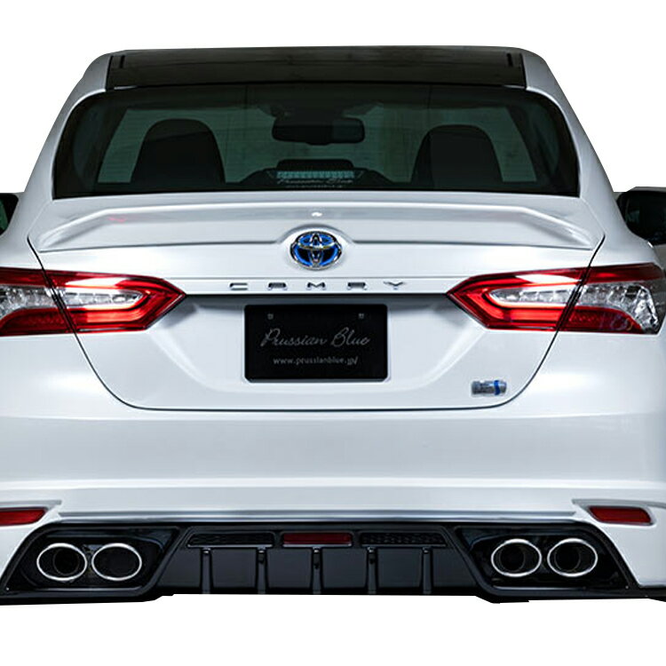 エムズスピード カムリ AXVH70 エキゾーストカッター 4本出し 6551-0145 M'z SPEED Prussian Blue プルシャンブルー