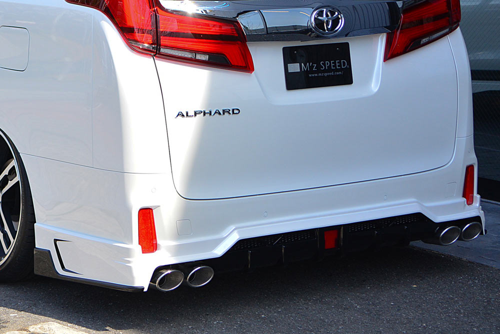 エムズスピード アルファード 30系 後期 マフラー エキゾーストシステム 左右4本出し 3042-0348-01 M'z SPEED GRACE LINE グレースライン