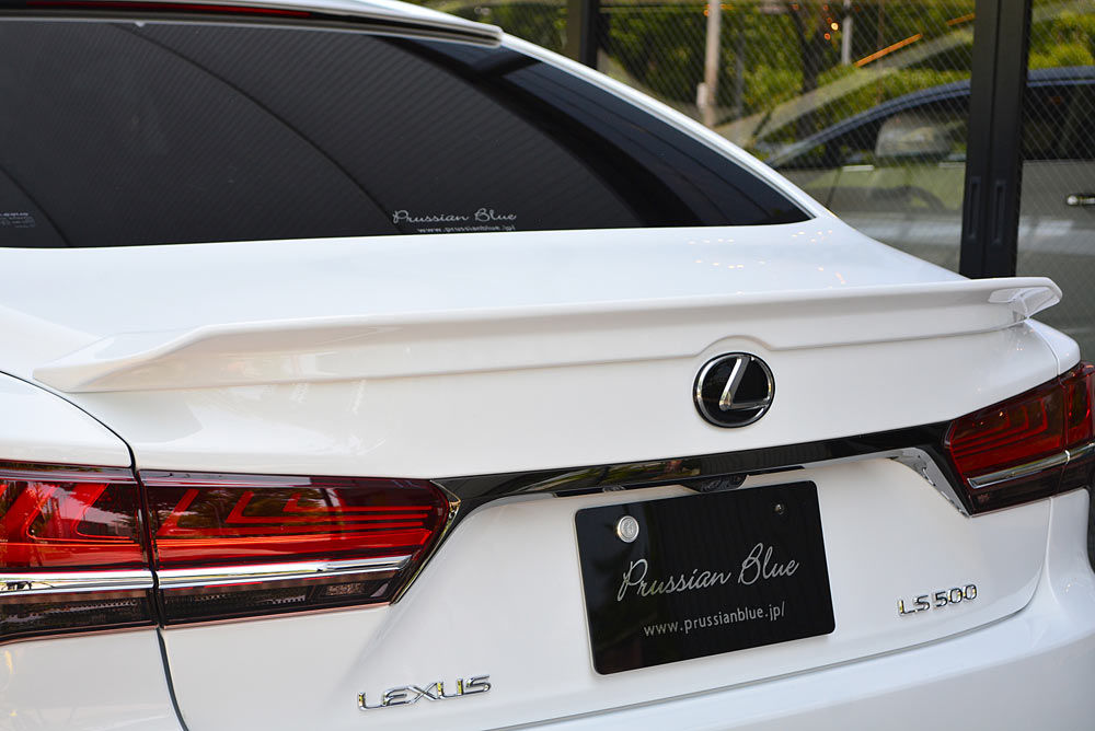 エムズスピード LS500 Fスポーツ VXFA50 VXFA55 トランクスポイラー 未塗装 6522-5113 M'z SPEED Prussian Blue プルシャン ブルー