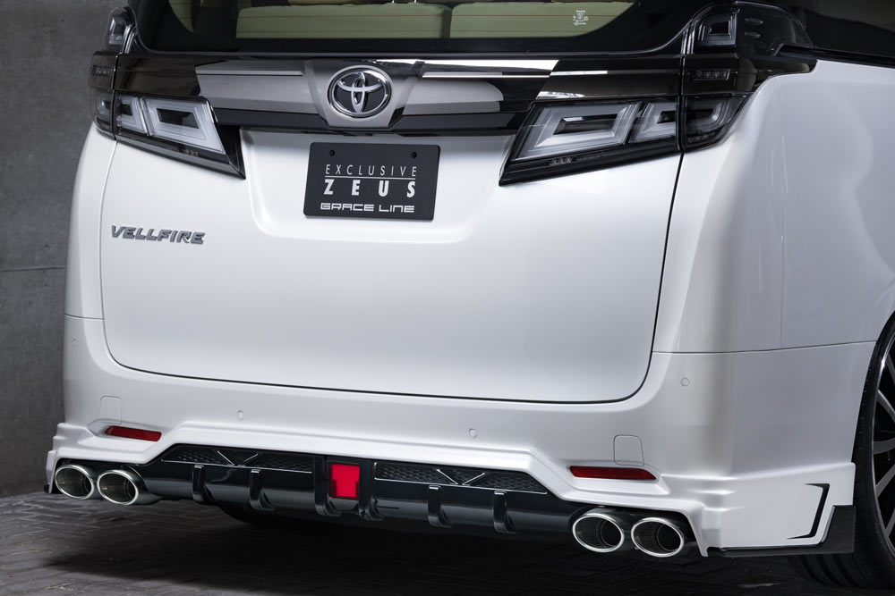 エムズスピード ヴェルファイア ハイブリッド 30系 後期 マフラー エキゾーストシステム 左右4本出し 3042-0248-01 M'z SPEED GRACE LINE グレースライン