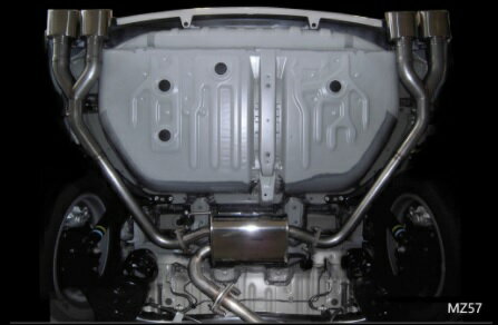 エムズスピード ヴォクシー ハイブリッド 80系 後期 マフラー エキゾーストシステム 左右4本出し MZ57 3053-0145 M'z SPEED GRACE LINE グレースライン