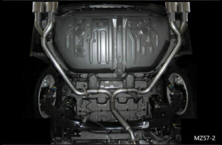 エムズスピード ヴォクシー ハイブリッド 80系 後期 マフラー エキゾーストシステム 左右4本出し MZ57-2 3053-0245-01 M'z SPEED GRACE LINE グレースライン