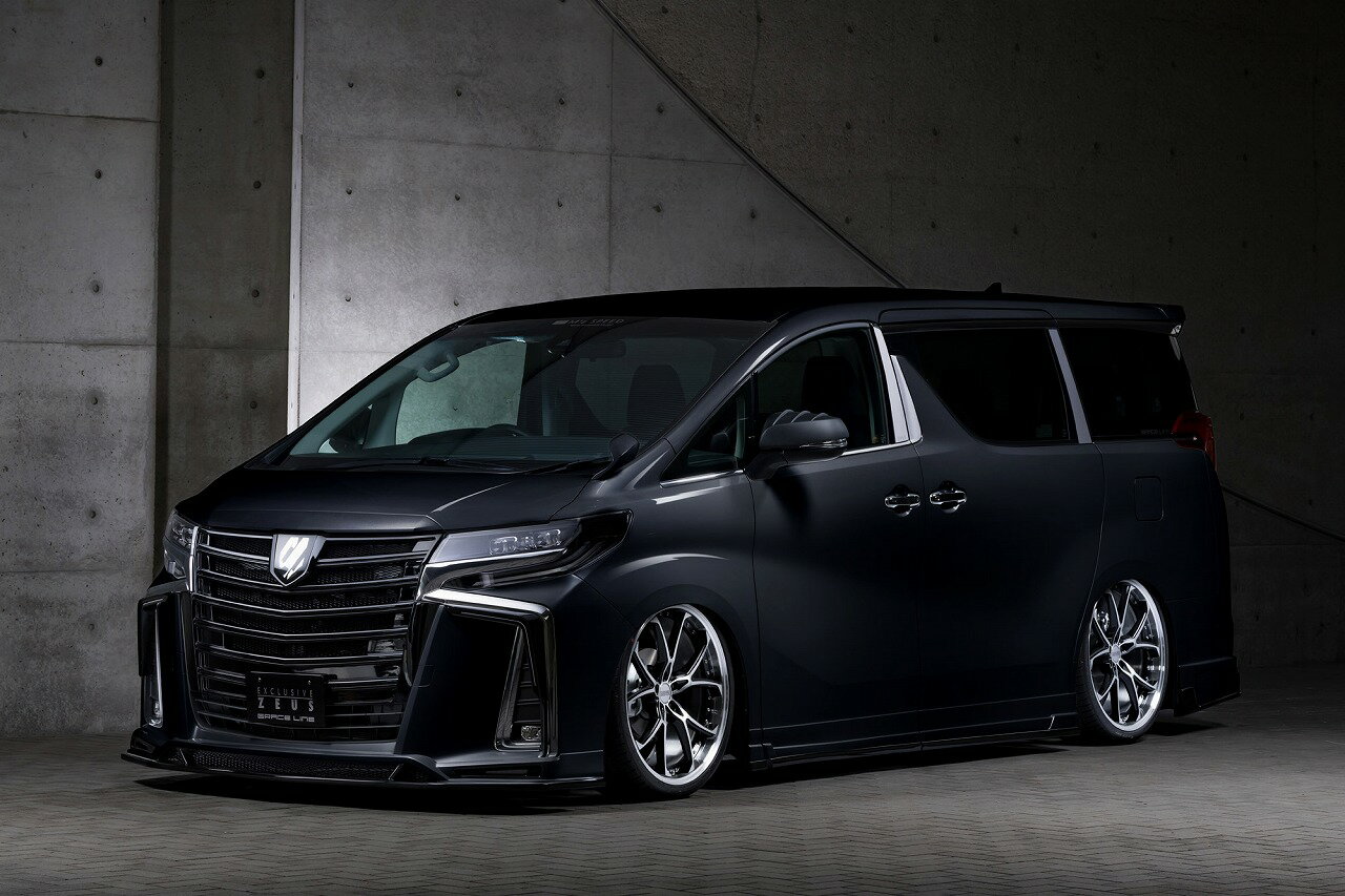 乐天商城 - エムズスピード アルファード 30系 GGH AGH AYH 後期 フロントハーフスポイラー LED付属 ABS 2色塗り分け塗装 3023-1130-222 M'z SPEED GRACE LINE グレースライン