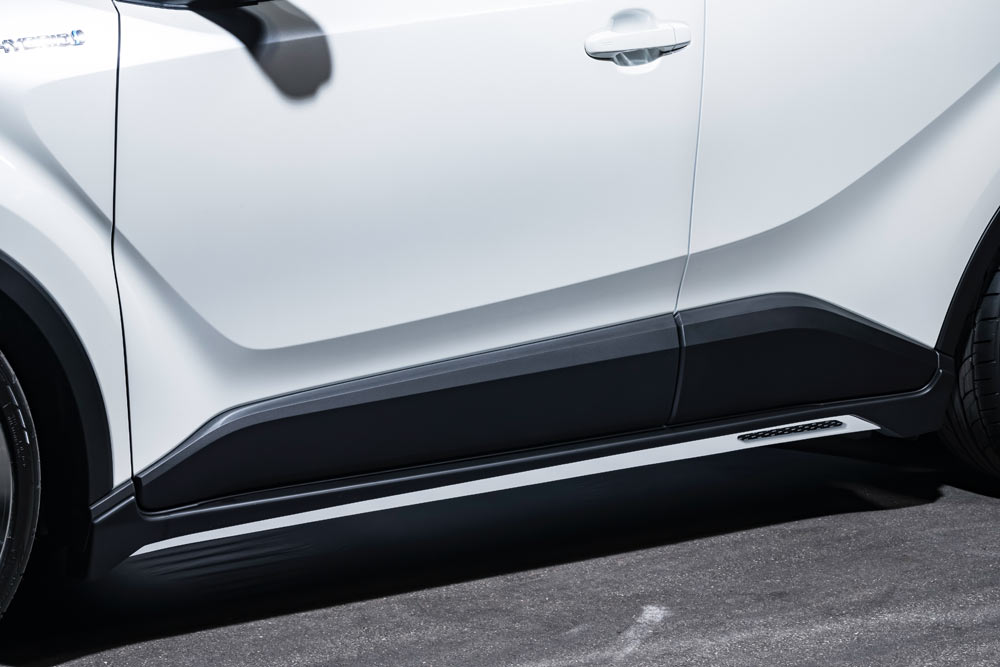 エムズスピード C-HR ZYX NGX 後期 サイドステップ 2色塗り分け塗装 2391-2111-222 M'z SPEED LUV LINE ラヴライン