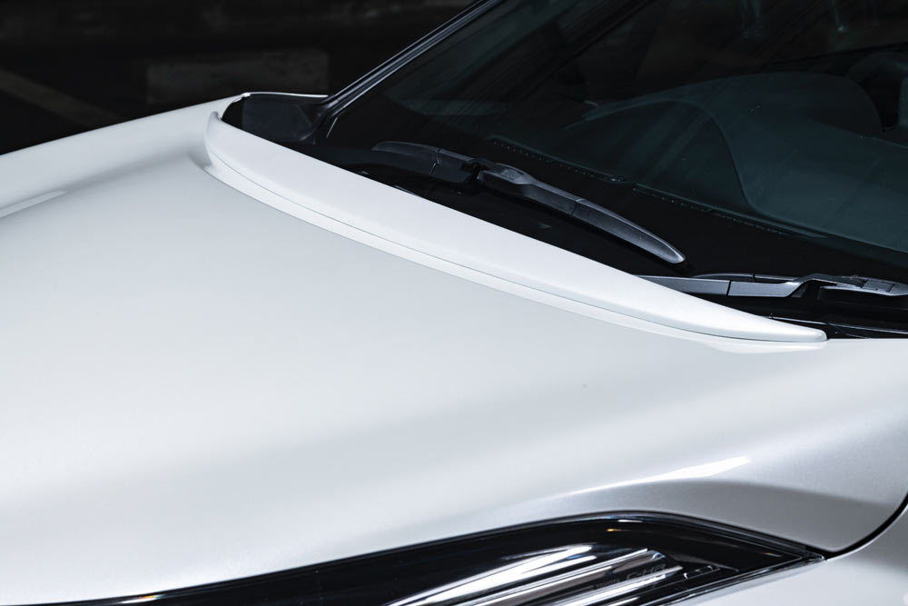 Front Spoiler - エムズスピード C-HR ZYX NGX 後期 ボンネットスポイラー 未塗装 2391-7111 M'z SPEED LUV LINE ラヴライン