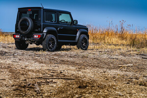 エムズスピード ジムニーシエラ JB74W リアバンパーガード AES製 未塗装 2921-3110 M'z SPEED CROSS LINE クロスライン