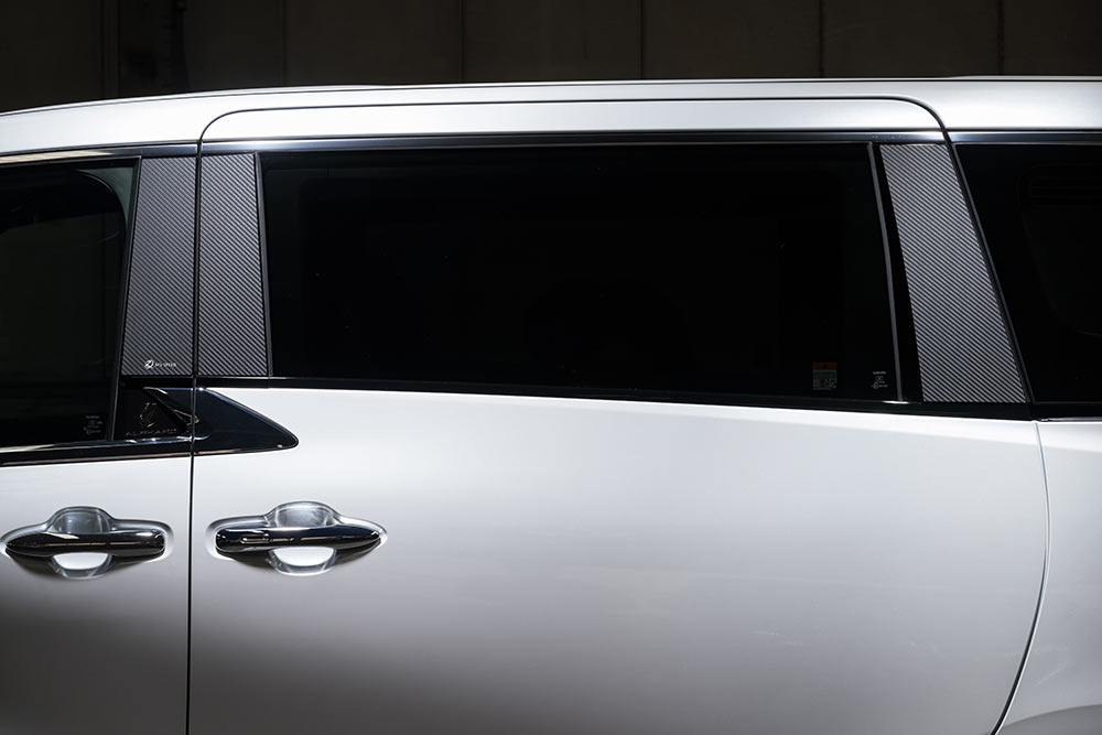 エムズスピード ヴェルファイア AAHH4#W/TAHA4#W ピラーパネル カーボン柄ブラック仕様 AES製 未塗装 3024-9140 M'z SPEED GRACE LINE