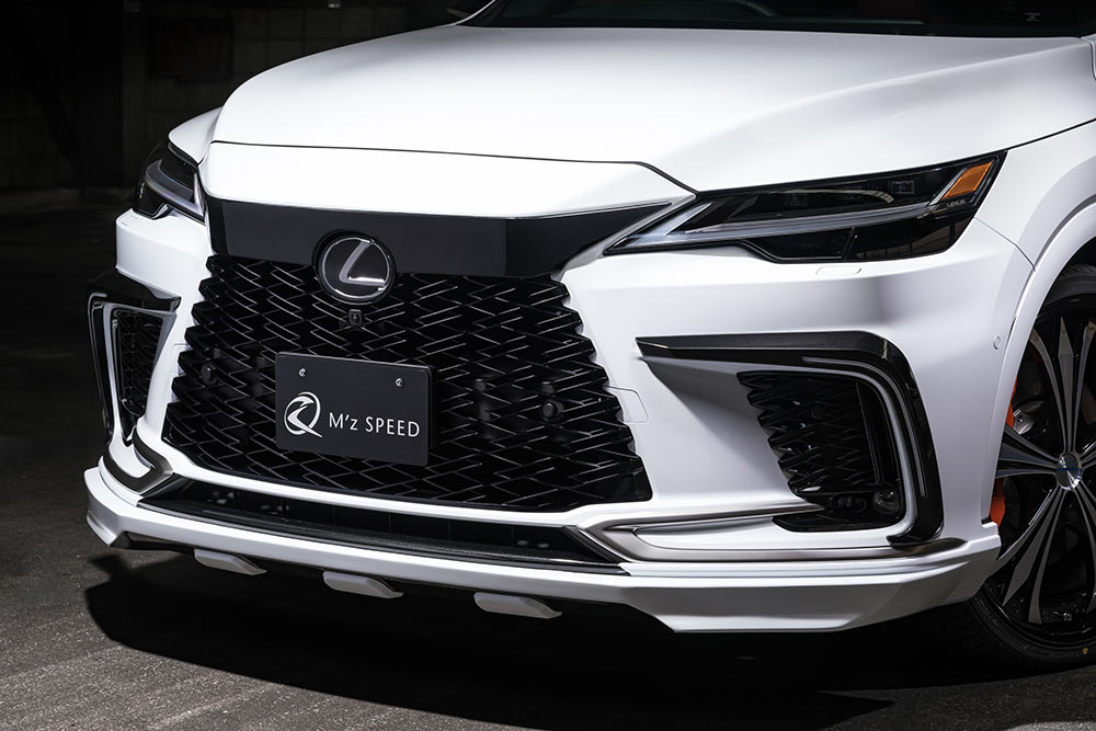 エムズスピード RX 350(TALA15) RX500h(TALH17) フロントハーフスポイラー シボ加工のつや消しブラック仕様 AES製 未塗装 2334-1110 M'z SPEED LUV LINE