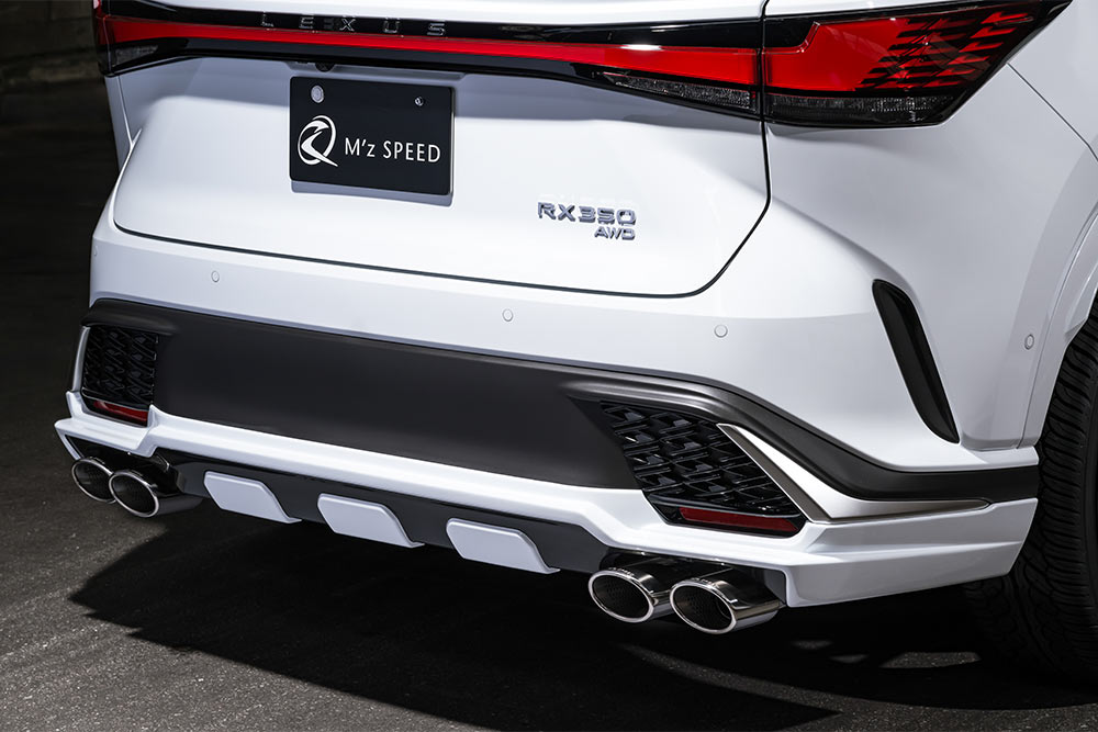 エムズスピード RX 350(TALA15) RX500h(TALH17) リアアンダースポイラー シボ加工のつや消しブラック仕様 AES製 未塗装 2334-3110 M'z SPEED LUV LINE