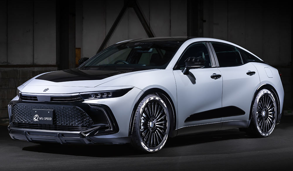 エムズスピード クラウンクロスオーバー TZSH35/AZSH35 2点KIT カーボン柄ブラック仕様 AES製 未塗装 2951-s002 M'z SPEED CROSS LINE