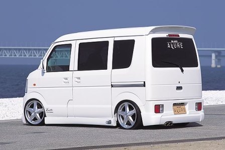 NAジャック エブリィ バン エブリー エブリイ DA64V リアハーフスポイラー FRP 未塗装 Na jack ALLURE アリュール