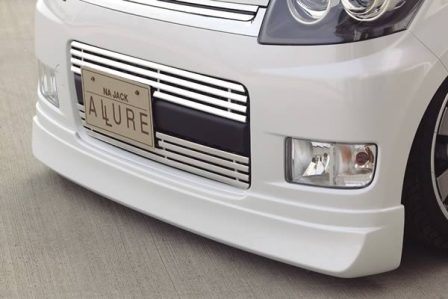 NAジャック ムーヴ カスタム L175 L185S 前期 フロントハーフスポイラー FRP 未塗装 Na jack ALLURE アリュール