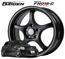 16インチ 4H100 5.5J+45 4穴 PRORACER FN01R-C STV ホイール 1本 マットブラック+マシニングライン 5次元 プロレーサー FN01R-C STV 5ZIGEN(2)