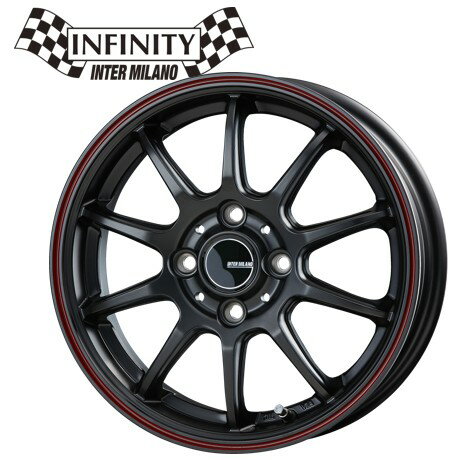 15インチ 4H100 5.5J+43 4穴 INFINITY F10 ホイール 1本 MBK/FR BEST インフィンティ F10 ベスト CH