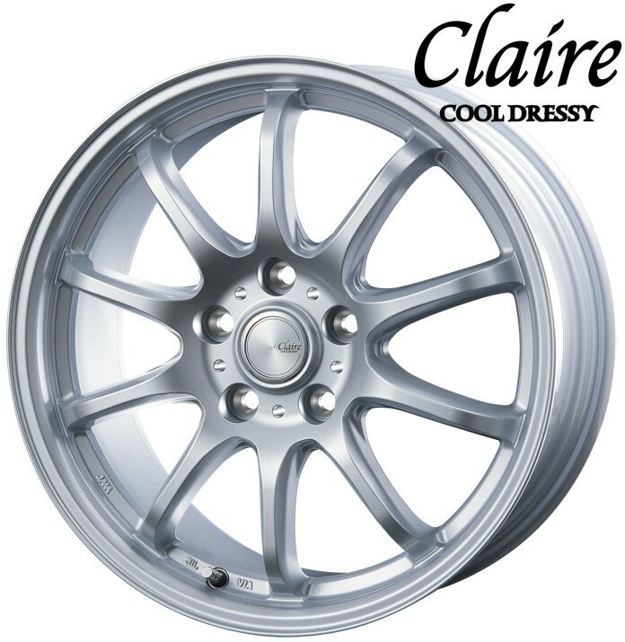 17インチ 5H114.3 7J+48 5穴 CLAIRE ZT10 ホイール 1本 シルバー BEST クレール ZT10 ベスト CH