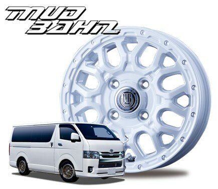 14インチ 4H100 4.5J+45 4穴 MUD BAHN XR-800M ホイール 4本 ピュアホワイト／ピアスポリッシュ BEST マッドバーン XR-800M ベスト CH