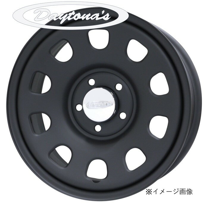 乐天商城 - 15インチ 5H114.3 7J+19 5穴 DAYTONA'S ホイール 1本 マットブラック MORITA デイトナズ モリタ
