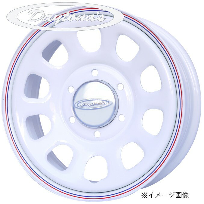 16インチ 5H139.7 5.5J+22 5穴 DAYTONA'S G2 ホイール 4本 ホワイト(RED/BLUEライン) MORITA デイトナズ G2 モリタ