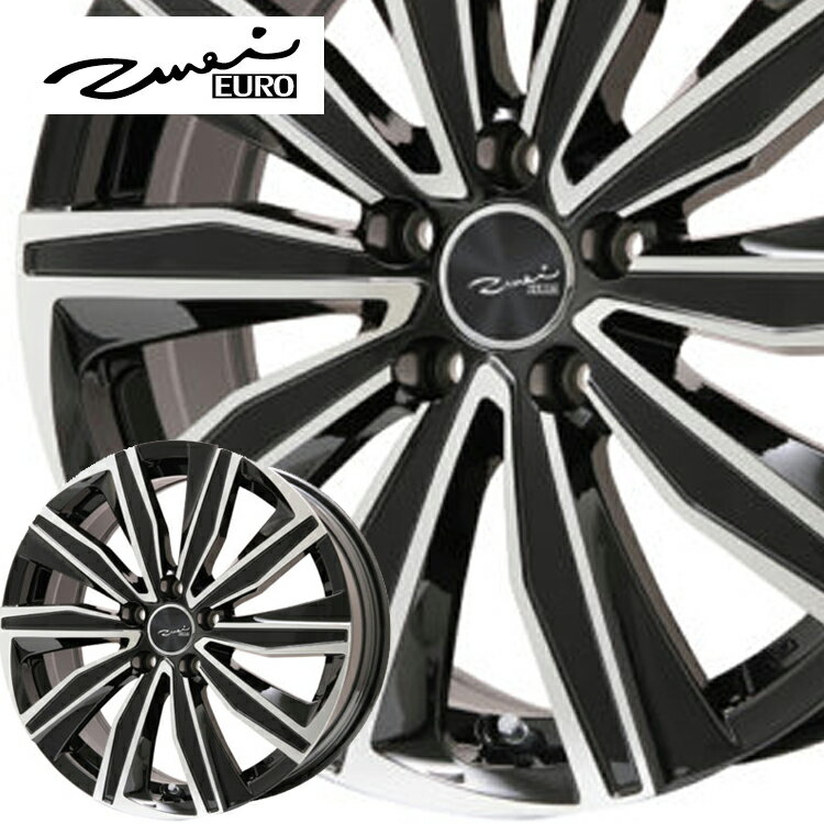 17インチ 5H100 7.5J+51 5穴 EURO ZWEI FK-10 ホイール 4本 ブラックポリッシュ KYOHO ユーロ ツヴァイ FK-10