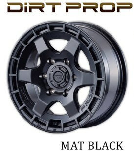 16インチ 5H139.7 6J-5 5穴 1本 ホイール DiRT PROP MOTOR FARM モーターファーム マットブラック