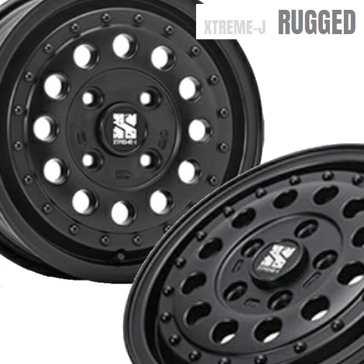 14インチ 5H114.3 5J+48 5穴 4本 エクストリームJ ラギッド タウンエース ホイール XTREME-J RUGGED MLJ サテンブラック KY