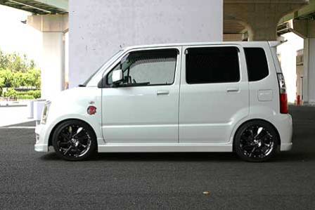 乱人 ワゴンR MH21S サイドステップスポイラー 未塗装 RANDO