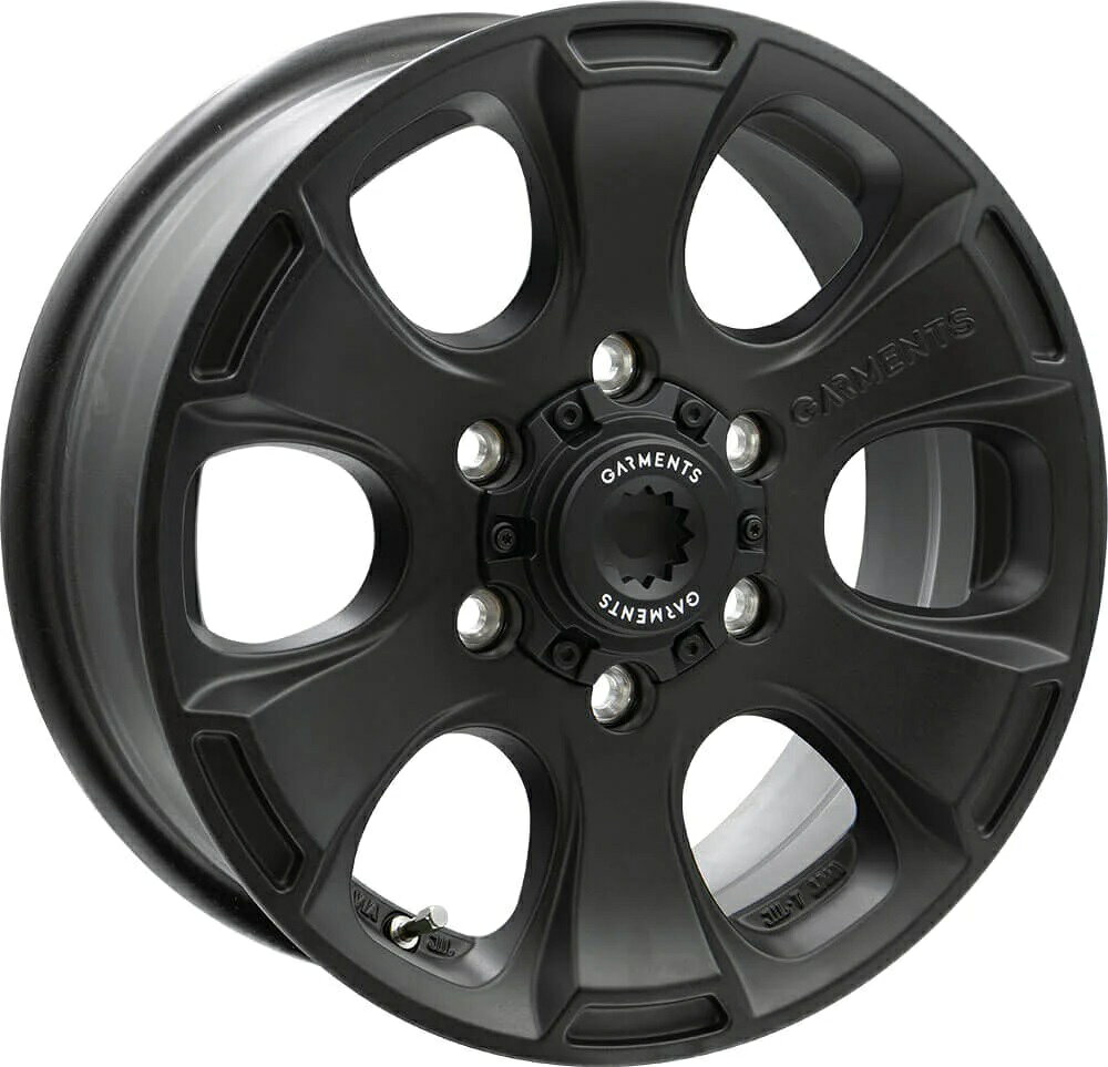 Rakuten - 16インチ 6H139.7 6.5J+38 6穴 ハイエース 用 ホイール 1本 サンドブラック WEDS クロスオーバーガーメンツ スタイルA
