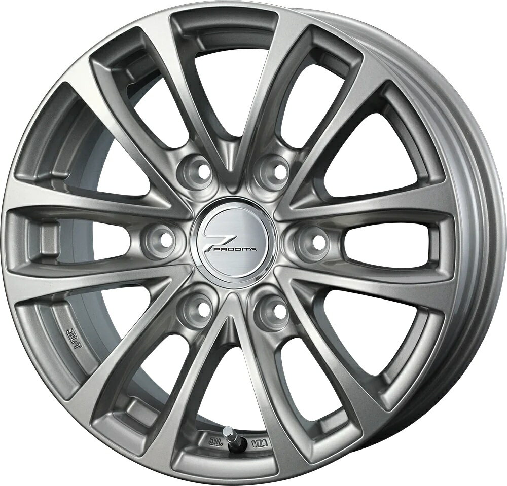 15インチ 6H139.7 5.5J+42 6穴 ウェッズ プロディータ ホイール 1本 チタンシルバー WEDS PRODITA HC