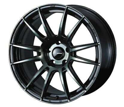 16インチ 4H100 5.0J 5J+45 4穴 ホイール 4本 WBC ウォースブラッククリアー WEDS WedsSport SA-62R