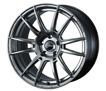 16インチ 4H100 5.0J 5J+45 4穴 ホイール 4本 PSB プラチナシルバーブラック WEDS WedsSport SA-62R