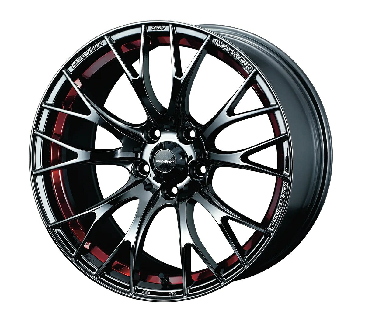 18インチ 5H114.3 7.5J+45 5穴 ホイール 1本 RLC レッドライトクローム WEDS WedsSport SA-20R