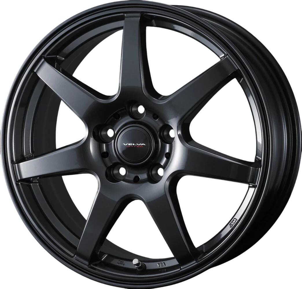 17インチ 5H114.3 7.0J 7J+40 5穴 ヴェルヴァ ワンダー ホイール 1本 ディープメタル WEDS VELVA WONDER